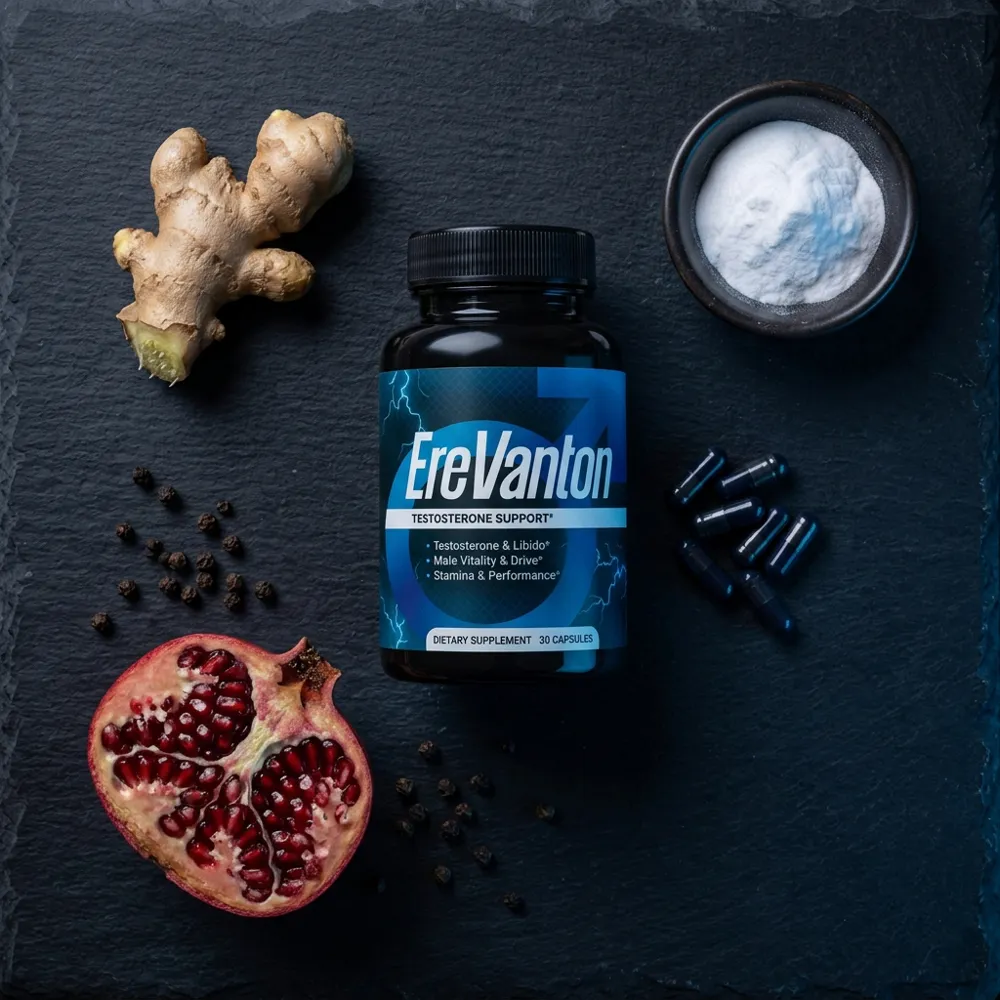 EreVanton with ginger, pomegranate, baking soda and black pepper
